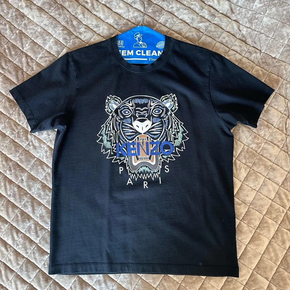 KENZO Men Classic Tiger Short-Sleeve T-Shirt Black - Picture 2 of 6